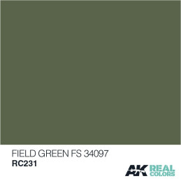 PINTURA REAL COLORS FIELD GREEN FS34097 10 ml - AK Interactive RC231