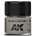 PINTURA REAL COLORS M-485 LIGHT GREY  (10 ml) - AK Interactive RC255