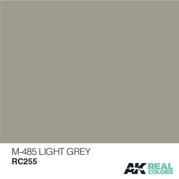 PINTURA REAL COLORS M-485 LIGHT GREY 10 ml - AK Interactive RC255