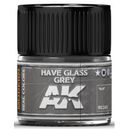 PINTURA REAL COLORS HAVE GLASS GREY  (10 ml) - AK Interactive RC245