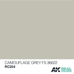 PINTURA REAL COLORS CAMOUFLAGE GREY 10 ml - AK Interactive RC254