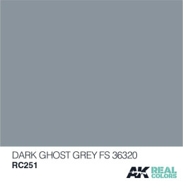 PINTURA REAL COLORS DARK GHOST GREY FS36320 10 ml - AK Interactive RC251