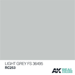 PINTURA REAL COLORS LIGHT GREY FS36495 10 ml - AK Interactive RC253