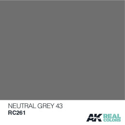 PINTURA REAL COLORS NEUTRAL GREY 43 10 ml - AK RC261