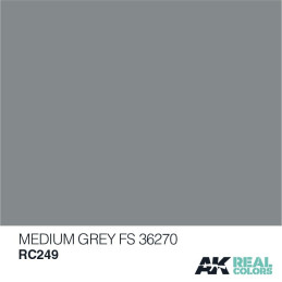 PINTURA REAL COLORS MEDIUM GREY FS 36270 10 ml - AK RC249