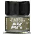 PINTURA REAL COLORS US INTERIOR YELLOW GREEN (10 ml) - AK RC262