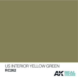 PINTURA REAL COLORS US INTERIOR YELLOW GREEN 10 ml - AK RC262