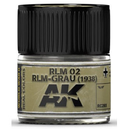 PINTURA REAL COLORS RLM-GRAU RLM02 1938 (10 ml) - AK RC265