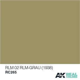 PINTURA REAL COLORS RLM-GRAU RLM02 1938 10 ml - AK RC265