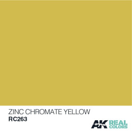 PINTURA REAL COLORS ZINC CHROMATE YELLOW 10 ml - AK RC263