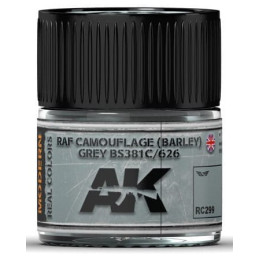 PINTURA REAL COLORS RAF BARLEY GREY BS381C/626 (10 ml) - AK RC299