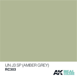 PINTURA REAL COLORS IJN J3 SP AMBER GREY 10 ml - AK Interactive RC303