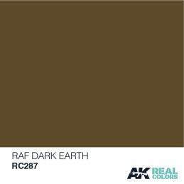 PINTURA REAL COLORS RAF DARK EARTH 10 ml - AK Interactive RC287