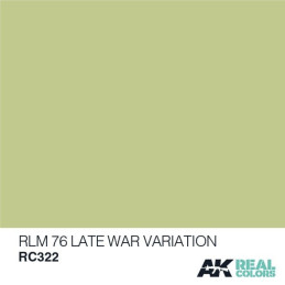 PINTURA REAL COLORS RLM76 Late War Variaton 10 ml - AK Interactive RC322