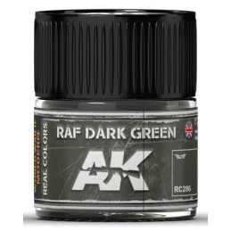 PINTURA REAL COLORS RAF DARK GREEN (10 ml) - AK Interactive RC286