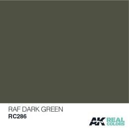 PINTURA REAL COLORS RAF DARK GREEN 10 ml - AK Interactive RC286