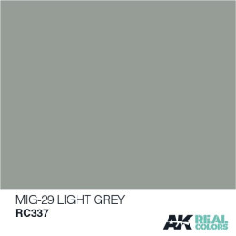 PINTURA REAL COLORS MIG-29 LIGHT GREY 10 ml - AK Interactive RC337