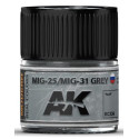 PINTURA REAL COLORS MIG-25 / MIG-31 GREY (10 ml) - AK RC336