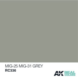 PINTURA REAL COLORS MIG-25 / MIG-31 GREY 10 ml - AK RC336