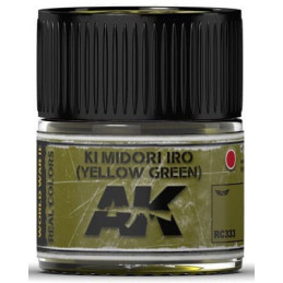 PINTURA REAL COLORS KI MIDORI IRO - Yellow  Green (10 ml) - AK RC333