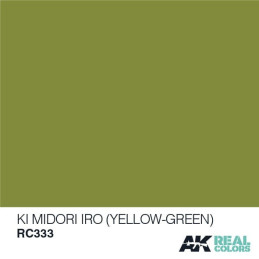 PINTURA REAL COLORS KI MIDORI IRO - Yellow Green 10 ml - AK RC333