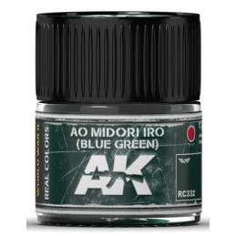 PINTURA REAL COLORS AO MIDORI IRO - Blue  Green (10 ml) - AK RC332