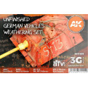 UNFINISHED GERMAN VEHICLES WEATHERING SET - AK Interactive 11651