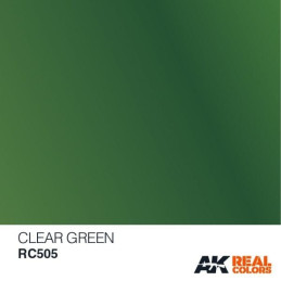 PINTURA REAL COLORS VERDE TRANSPARENTE 10 ml - AK RC505