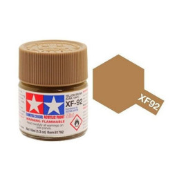 PINTURA ACRILICA AMARILLO MARRON DAK-1941 MATE XF-92 10 ml - Tamiya 81792