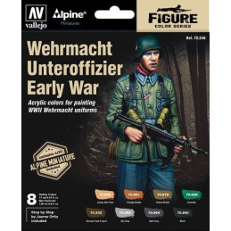 MODEL COLOR SET ALPINE WEHRMACHT UNTEROFFIZIER EARLY - VALLEJO 70246