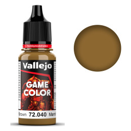 PINTURA ACRILICA MARRON CUERO (18 ml)  - Acrilicos Vallejo 72040