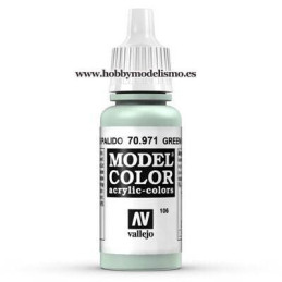 PINTURA ACRILICA VERDE GRIS PALIDO (17 ml) Nº106 VALLEJO MODEL COLOR