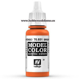 PINTURA ACRILICA NARANJA INTENSO (17 ml) Nº24 - VALLEJO MODEL COLOR