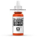 PINTURA ACRILICA ROJO CADMIO CLARO (17 ml) Nº27 RAL2001 VALLEJO MODEL COLOR