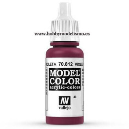 PINTURA ACRILICA ROJO VIOLETA (17 ml) Nº43 Vallejo Model Color