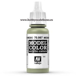 GRIS MEDIO (17 ml) Nº111 VALLEJO MODEL COLOR