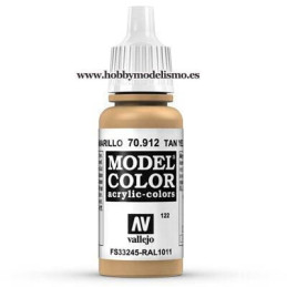 PINTURA ACRILICA MARRON AMARILLO (17 ml) Nº122 VALLEJO MODEL COLOR