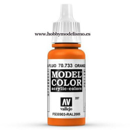 PINTURA ACRILICA NARANJA FLUORESCENTE (17 ml) Nº207