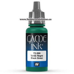 PINTURA ACRILICA TINTA VERDE NEGRA (17 ml) vallejo-game-color