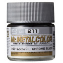 PINTURA ACRILICA METALICA PLATA CROMADA (10 ml)