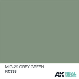 PINTURA REAL COLORS MIG-29 GREY GREEN 10 ml - AK RC338