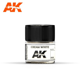 PINTURA REAL COLORS CREAM WHITE 10 ml - AK RC002