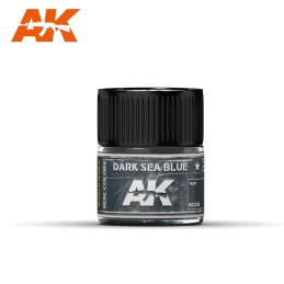 PINTURA REAL COLORS AZUL MAR OSCURO 10 ml - AK REAL COLOR RC258