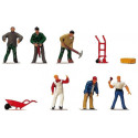 TRABAJADORES CONSTRUCCION HO/OO HORNBY R563