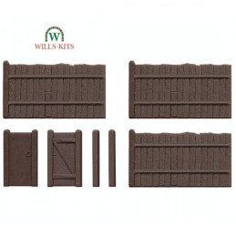 KIT DE VALLADO MARRON OSCURO -Escala HO/OO- WILLS Kits SS41