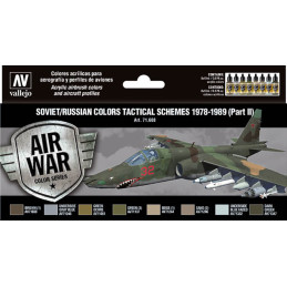 MODEL AIR SET: SOVIET-RUSSIAN AF SCHEME TACTICAL 2 1978-1989 COLORS - Acrylicos Vallejo 71608