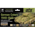 MODEL AIR SET: GERMAN COLORS 1940-1945 (8 BOTES 17ML) - ACRILICOS VALLEJO 71206