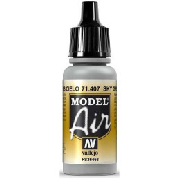 PINTURA ACRILICA GRIS CIELO 17 ml - Acrylicos Vallejo 71407