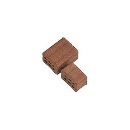 1/2 LADRILLO DOBLE 7 x 7 x 5 mm 75 unidades -Escala 1/20- Domus 02110