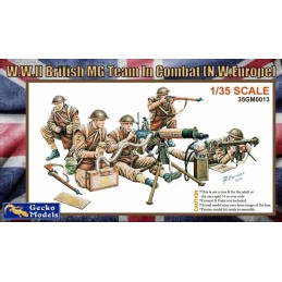 EQUIPO BRITANICO AMETRALLADORA VICKERS (Europa) -Escala 1/35- Gecko Models 35GM0013